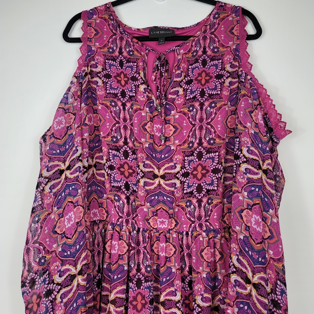 Lane Bryant Floral Boho long maxi Dress Size 24